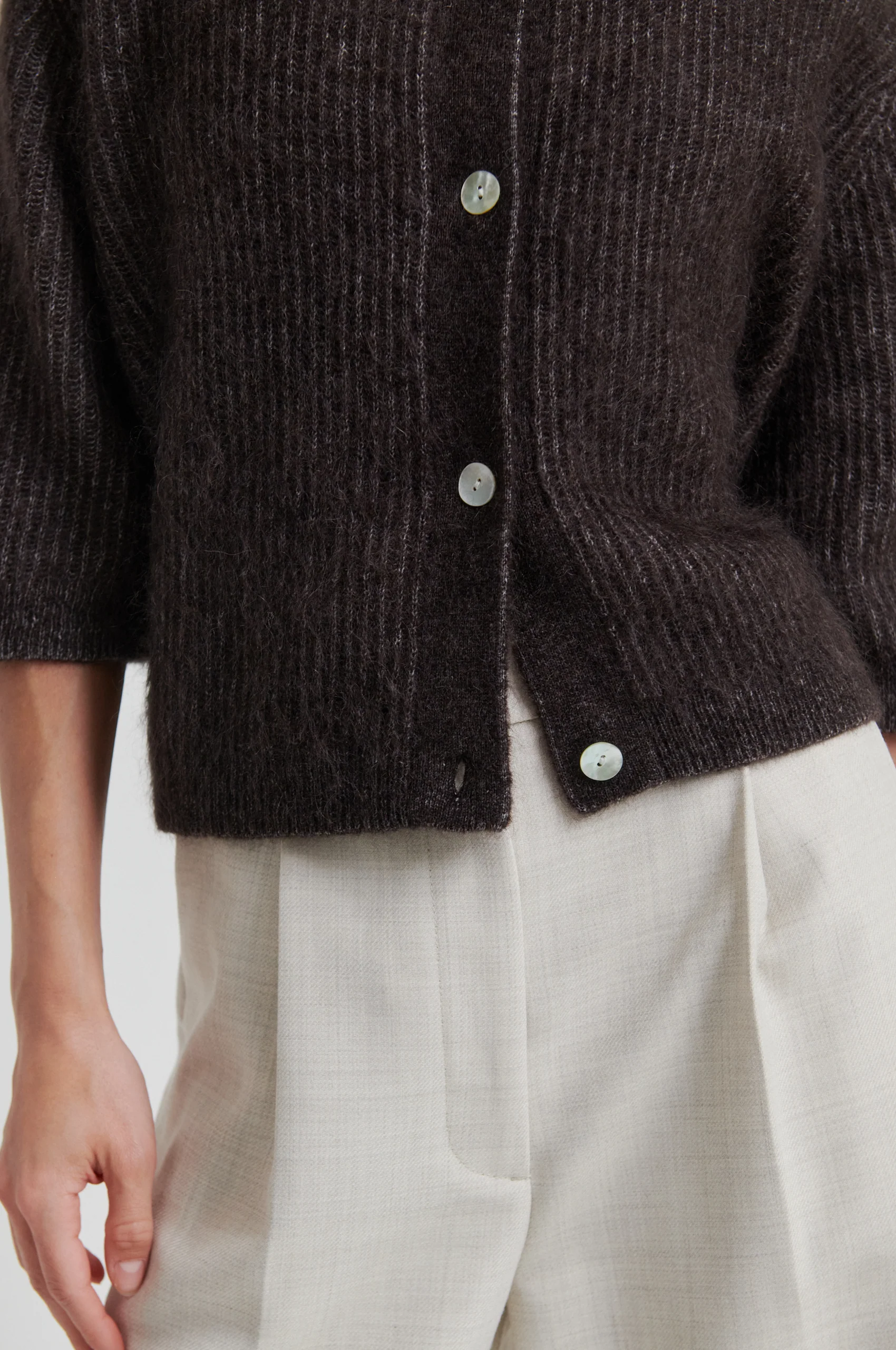 Andrea Knit Rib Cardigan - Image 4