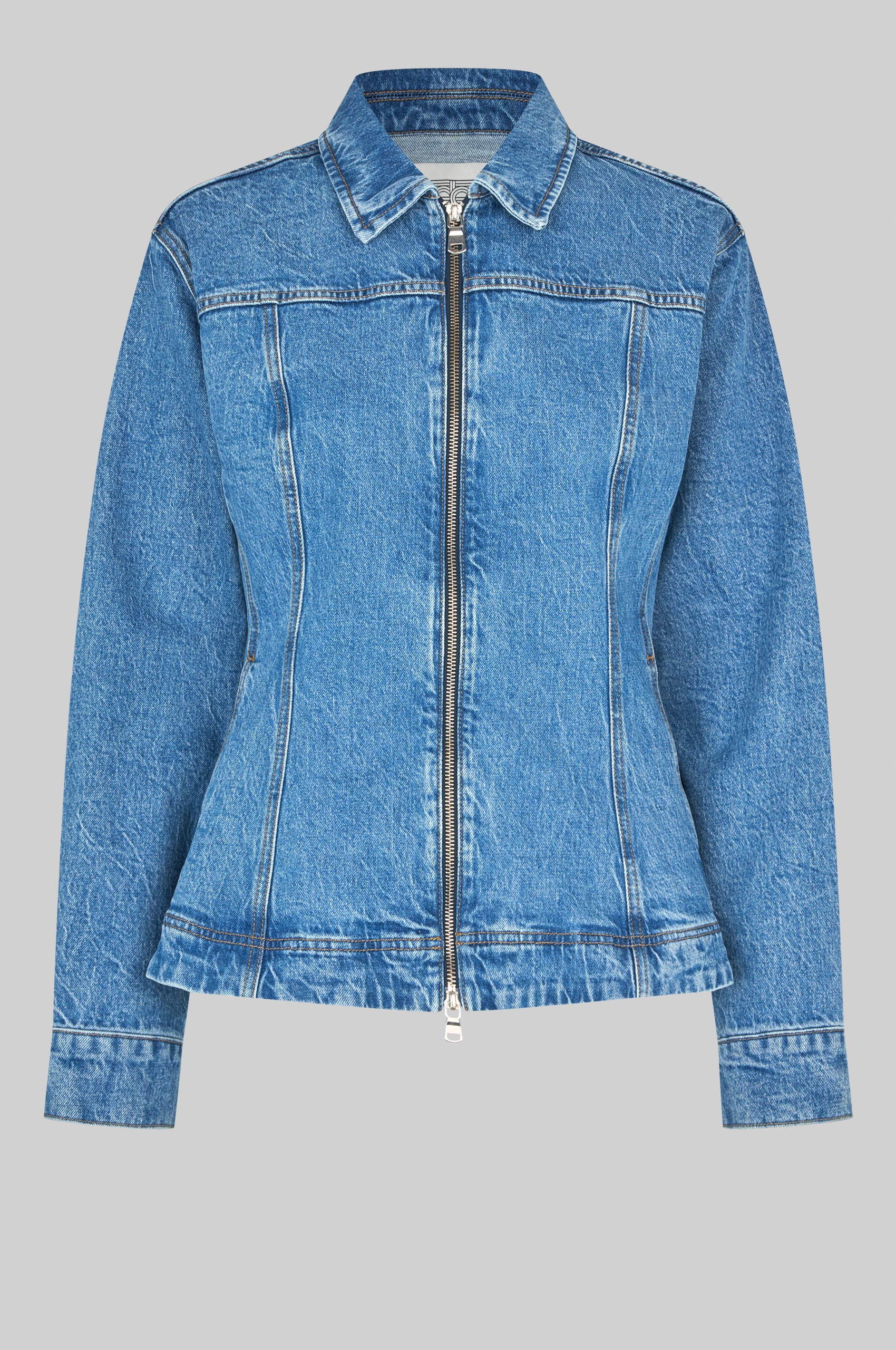 Belton Peplum Denim Jacket - Image 6