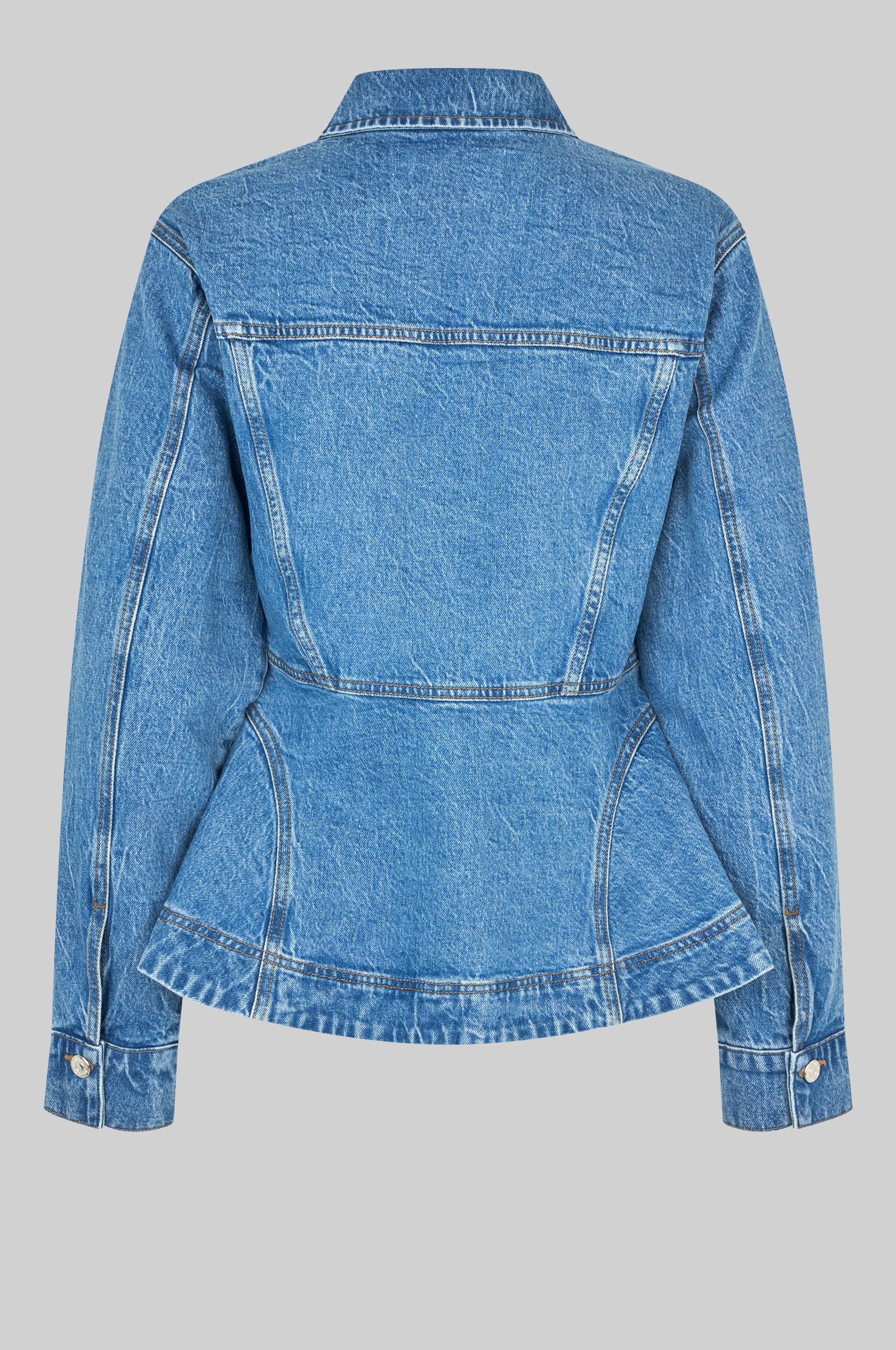 Belton Peplum Denim Jacket - Image 7