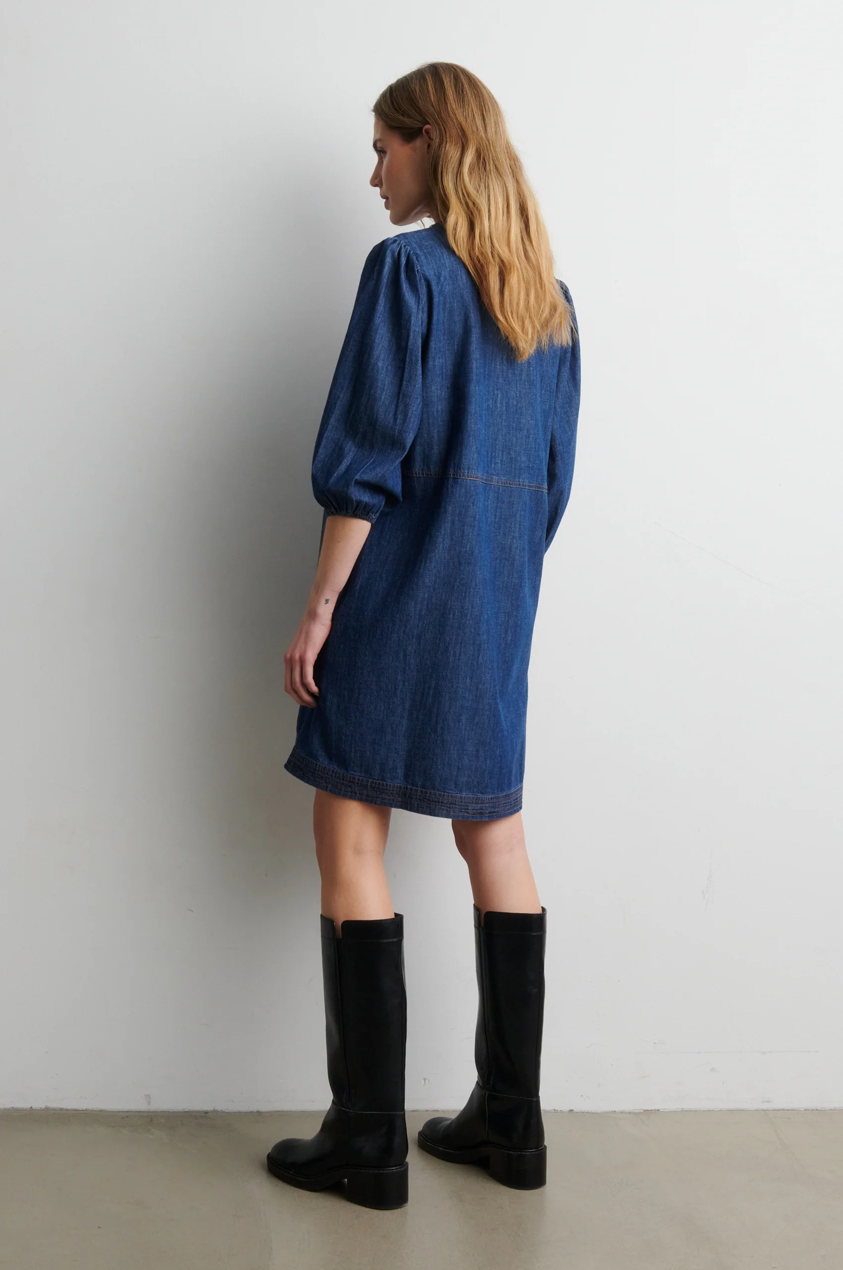 Evana Denim Tunic Dress - Image 6